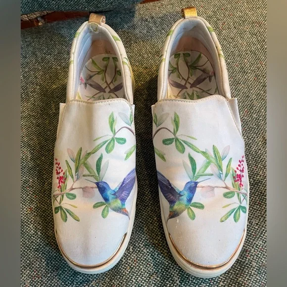 Ted Baker Hummingbird Floral Sneakers - Picture 3 of 10